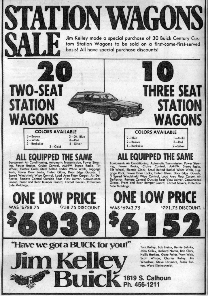 1974 Buick, Dealer Ad